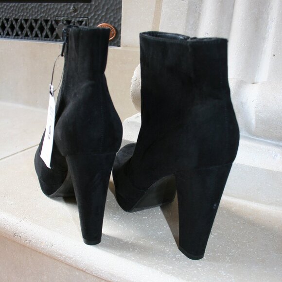 Mossimo Supply Co. Black Suede /Julianna Platform Boot Size 9 - Picture 6 of 11